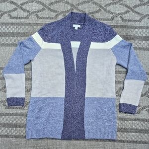 Charter Club Colorblock Open Front Cardigan